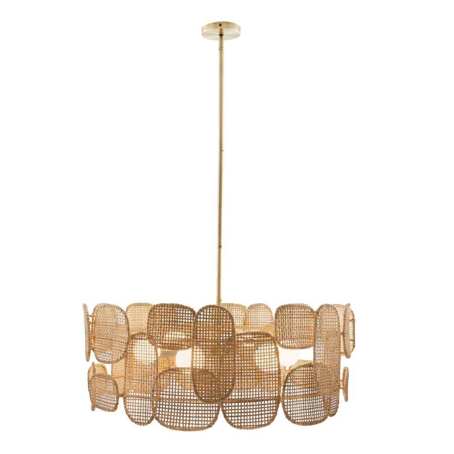 Arteriors Ronaldo 6 Light 30" Wide Commercial Drum Chandelier