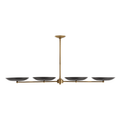 Arteriors Griffith 4 Light 55" Wide Linear Chandelier