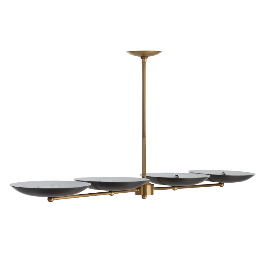 Arteriors Griffith 4 Light 55" Wide Linear Chandelier