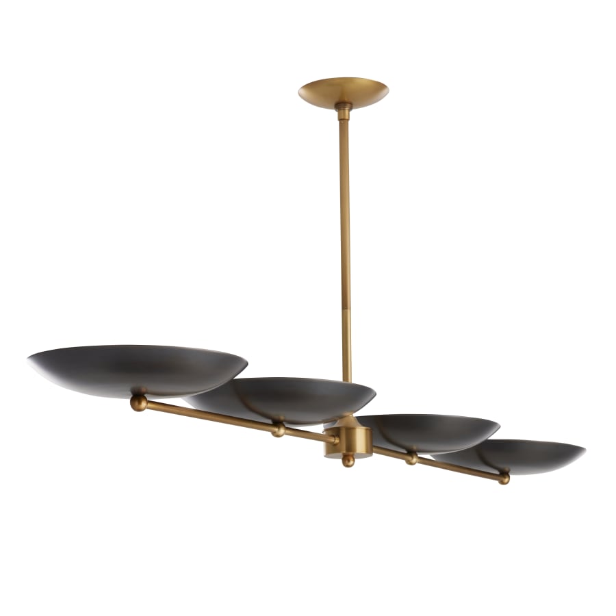 Arteriors Griffith 4 Light 55" Wide Linear Chandelier