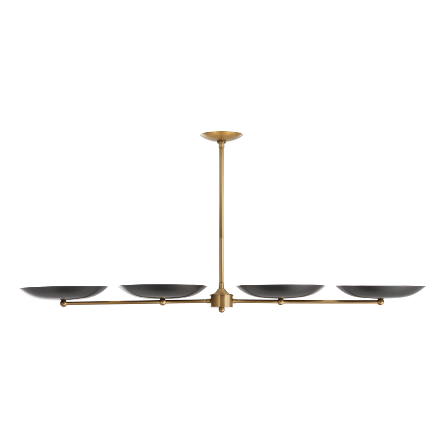 Arteriors Griffith 4 Light 55" Wide Linear Chandelier