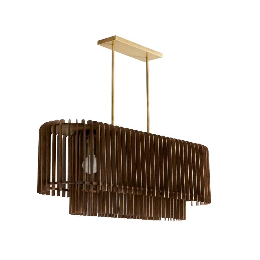 Arteriors Valencia 5 Light 49" Wide Linear Chandelier