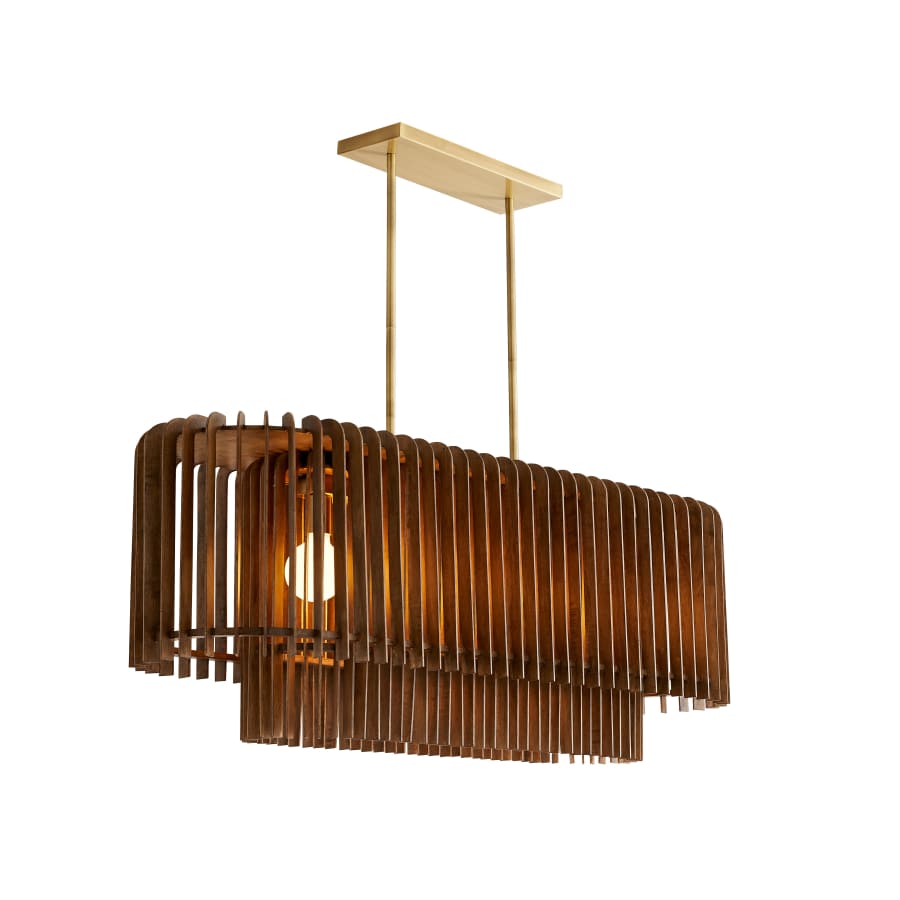 Arteriors Valencia 5 Light 49" Wide Linear Chandelier
