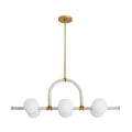 Arteriors Harrison 6 Light 42" Wide Linear Chandelier