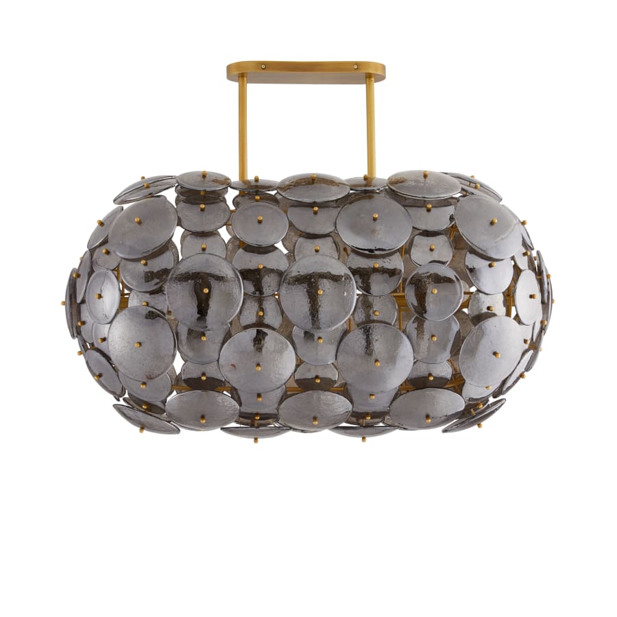 Arteriors Nebula 8 Light 42" Wide Linear Chandelier