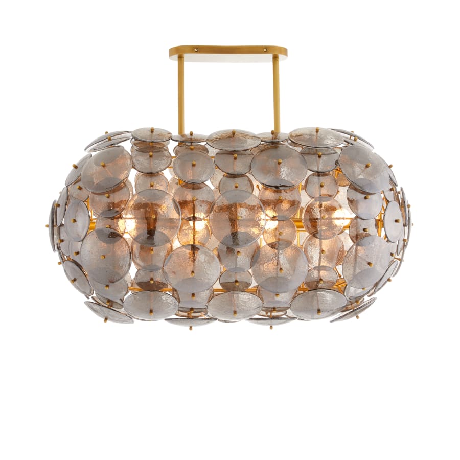 Arteriors Nebula 8 Light 42" Wide Linear Chandelier