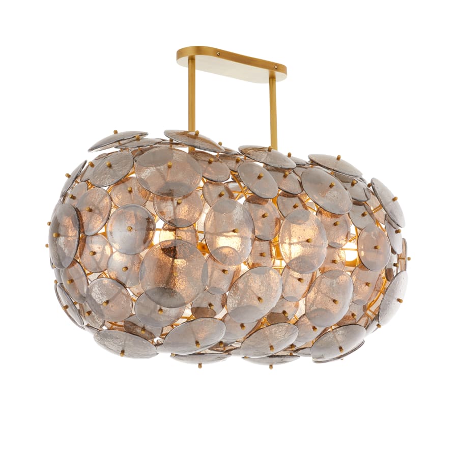 Arteriors Nebula 8 Light 42" Wide Linear Chandelier