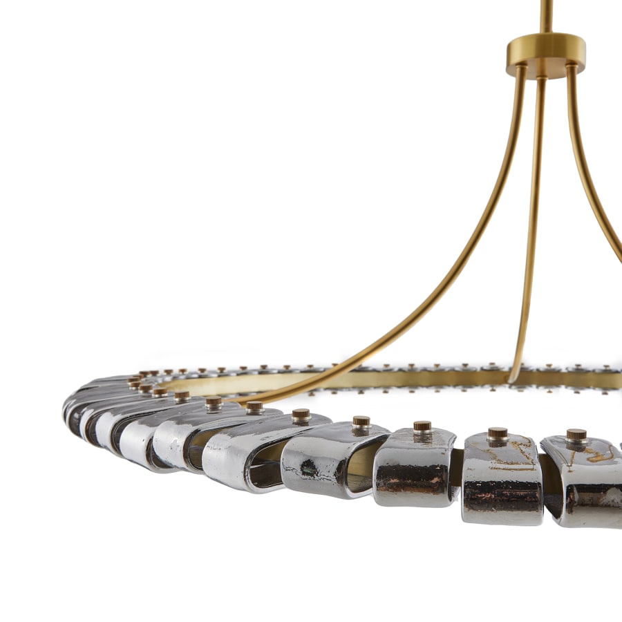 Arteriors Santorini 44" Wide LED Commercial Ring Chandelier