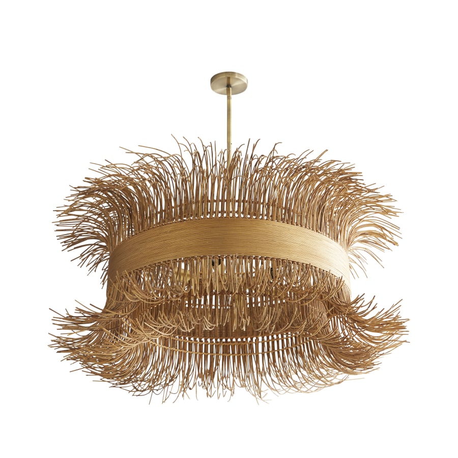 Arteriors Filamento 6 Light 42" Wide Abstract Drum Chandelier