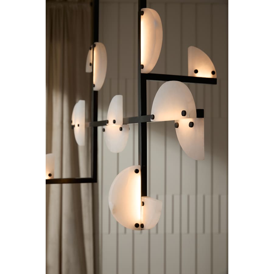 Arteriors Nova Chandelier 40" Wide Abstract Chandelier