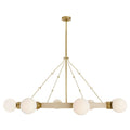 Arteriors Liberty Chandelier 8 Light 56" Wide Ring Chandelier