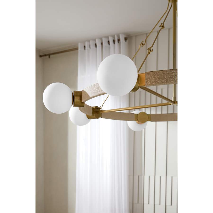 Arteriors Liberty Chandelier 8 Light 56" Wide Ring Chandelier