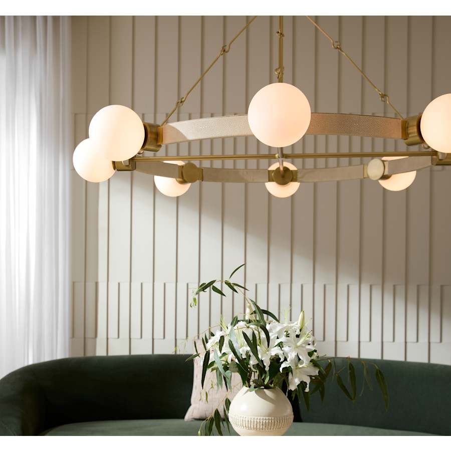 Arteriors Liberty Chandelier 8 Light 56" Wide Ring Chandelier