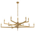 Arteriors Griff Large Chandelier 12 Light 56" Wide Taper Candle Style Chandelier