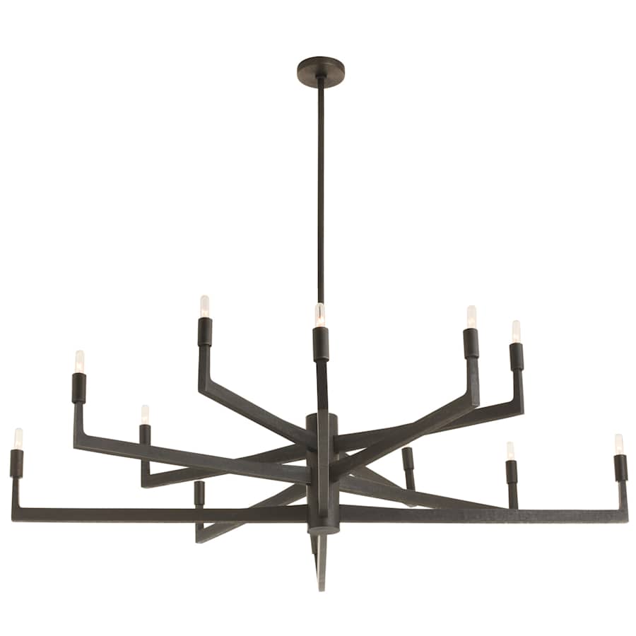 Arteriors Griff Large Chandelier 12 Light 56" Wide Taper Candle Style Chandelier