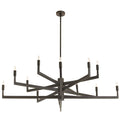 Arteriors Griff Large Chandelier 12 Light 56" Wide Taper Candle Style Chandelier