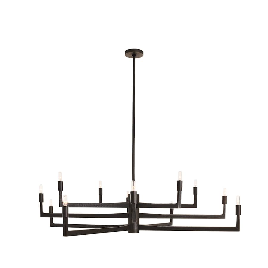 Arteriors Griff Large Chandelier 12 Light 56" Wide Taper Candle Style Chandelier