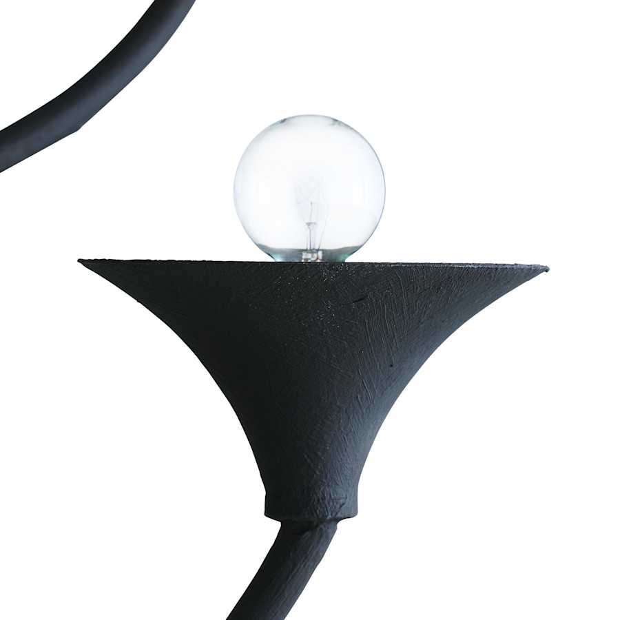 Arteriors Larkin Chandelier 12 Light 42" Wide Wrought Iron Abstract Chandelier