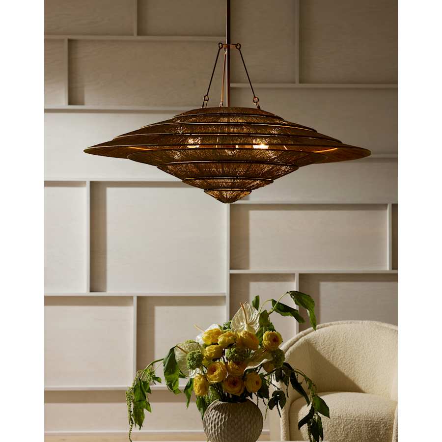 Arteriors Lexa Pendant 3 Light 40" Wide Pendant