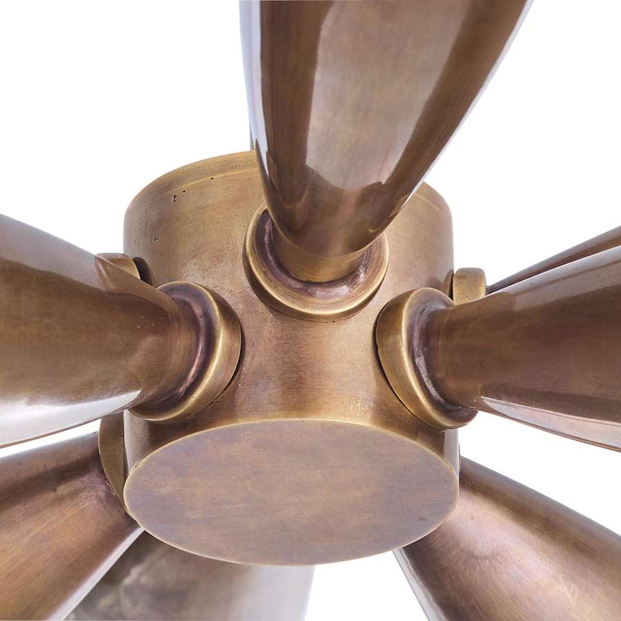 Arteriors Morgan Flush Mount 8 Light 44" Wide Abstract Chandelier