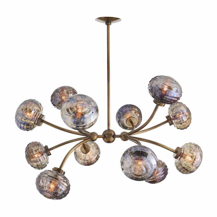 Arteriors Merrick Chandelier 12 Light 39" Wide Abstract Sputnik Chandelier