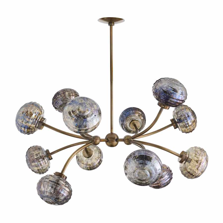 Arteriors Merrick Chandelier 12 Light 39" Wide Abstract Sputnik Chandelier