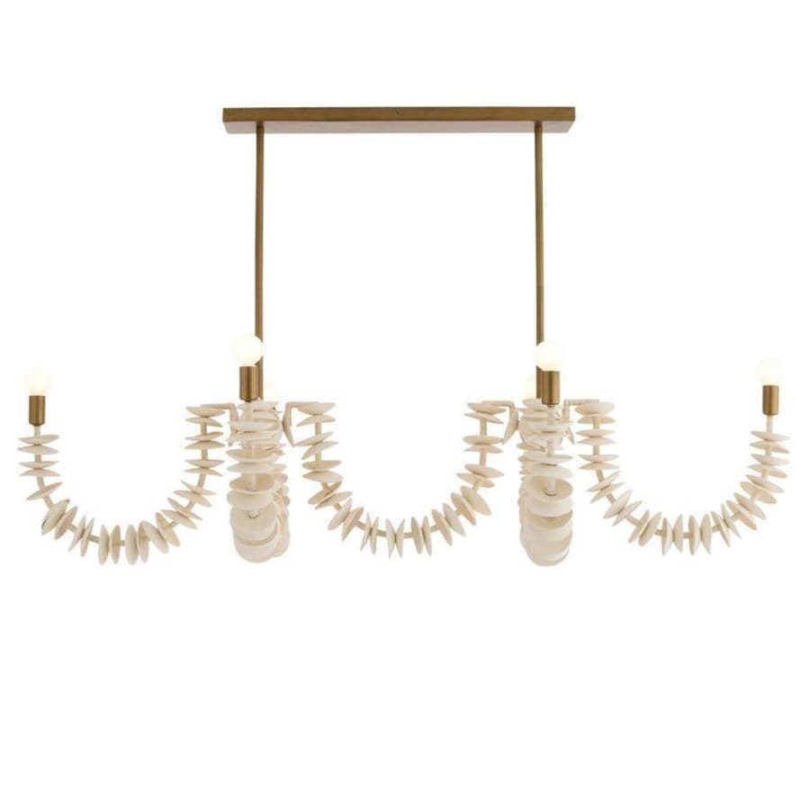 Arteriors Kalama 8 Light 57" Wide Linear Chandelier