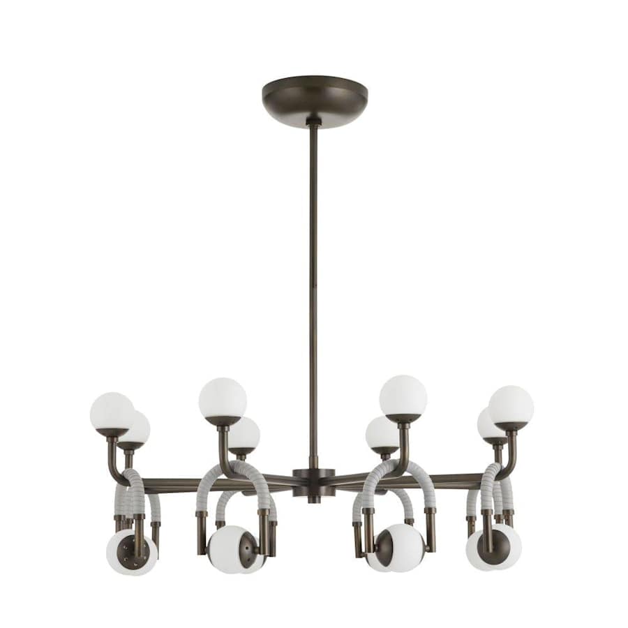 Arteriors Hollins 33" Wide LED Chandelier with Opal Glass Shades