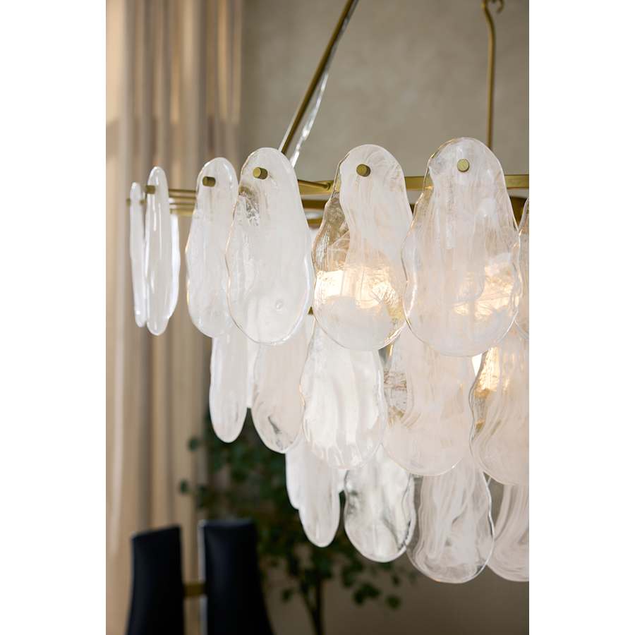 Arteriors Leon Large Chandelier 7 Light 38" Wide Waterfall Chandelier