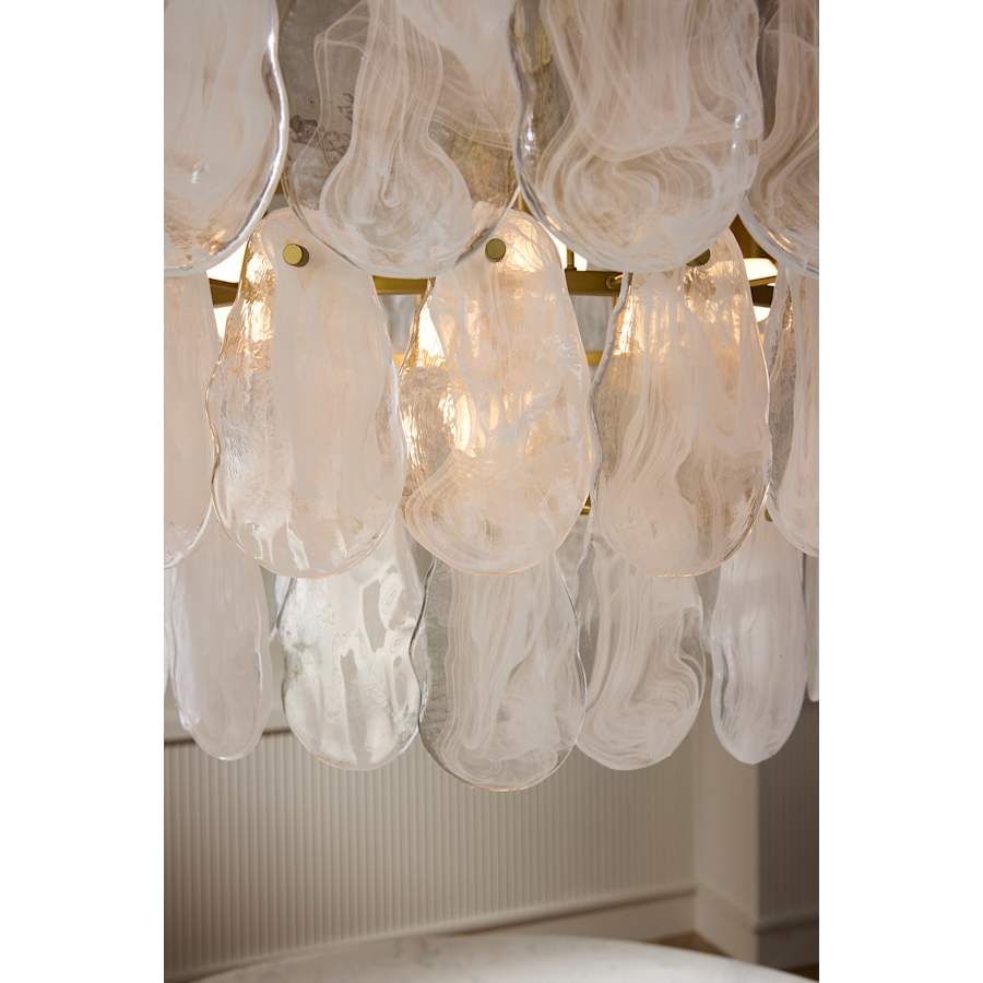 Arteriors Leon Large Chandelier 7 Light 38" Wide Waterfall Chandelier