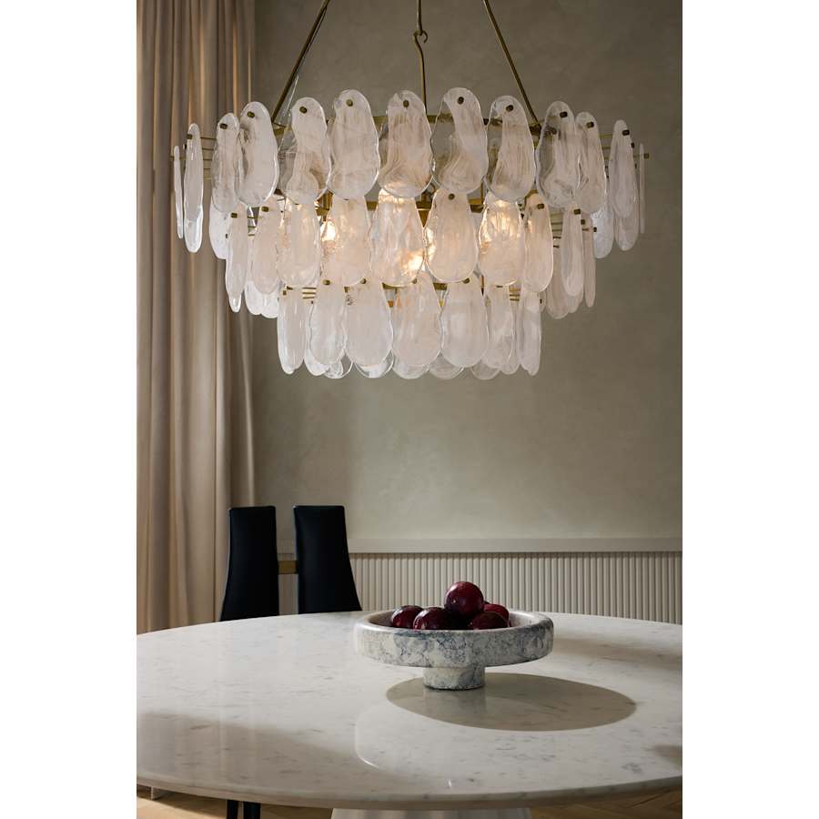 Arteriors Leon Large Chandelier 7 Light 38" Wide Waterfall Chandelier