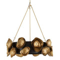 Arteriors Gaia 6 Light 36" Wide Drum Chandelier with Steel Shade