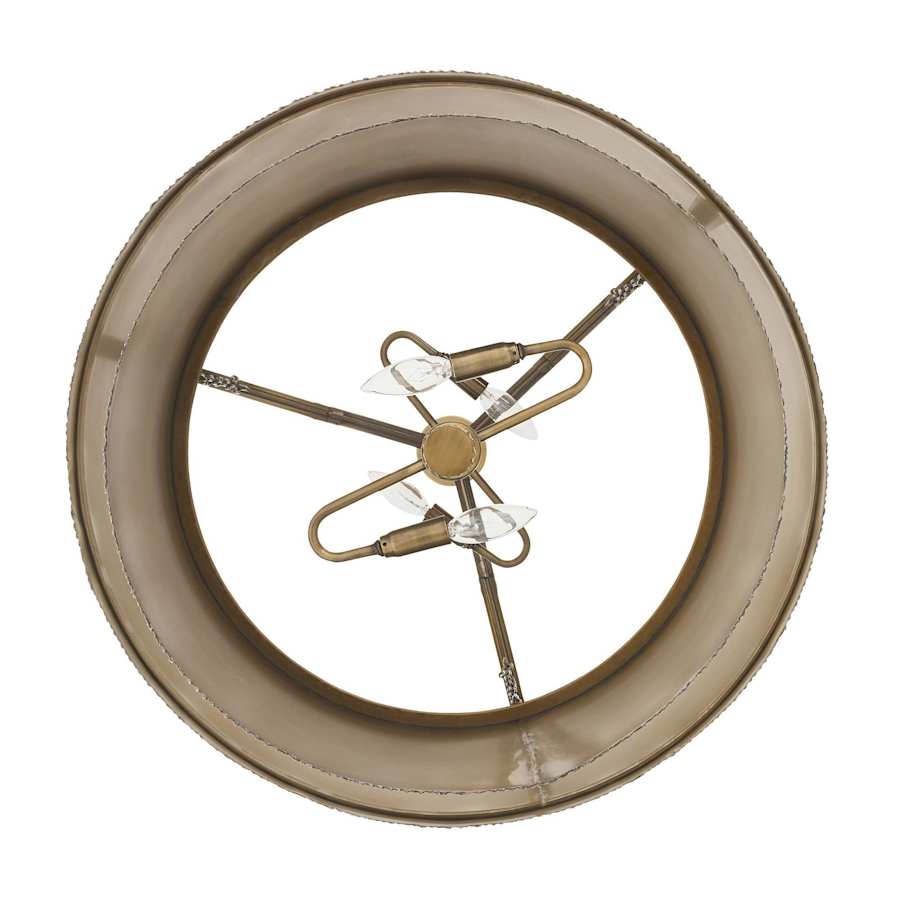 Arteriors Leonardo Chandelier 4 Light 28" Wide Drum Chandelier