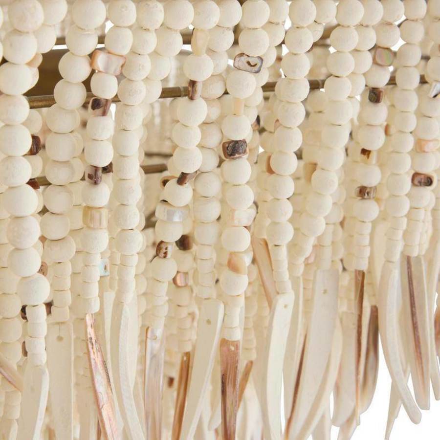 Arteriors Josephine 6 Light 30" Wide Beaded Waterfall Chandelier
