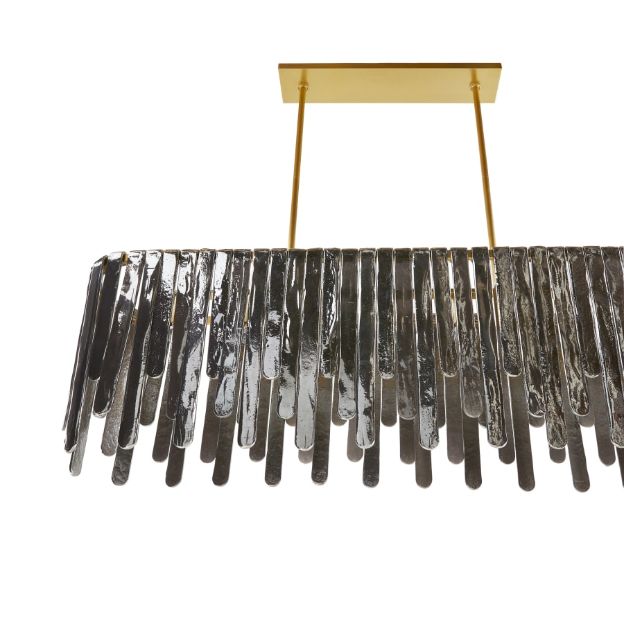 Arteriors Leighton 7 Light 52" Wide Linear Chandelier