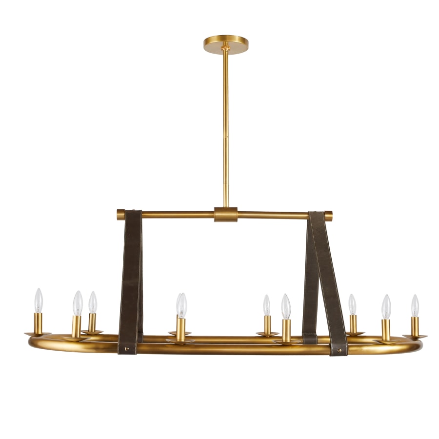 Arteriors Englewood 10 Light 52" Wide Linear Chandelier