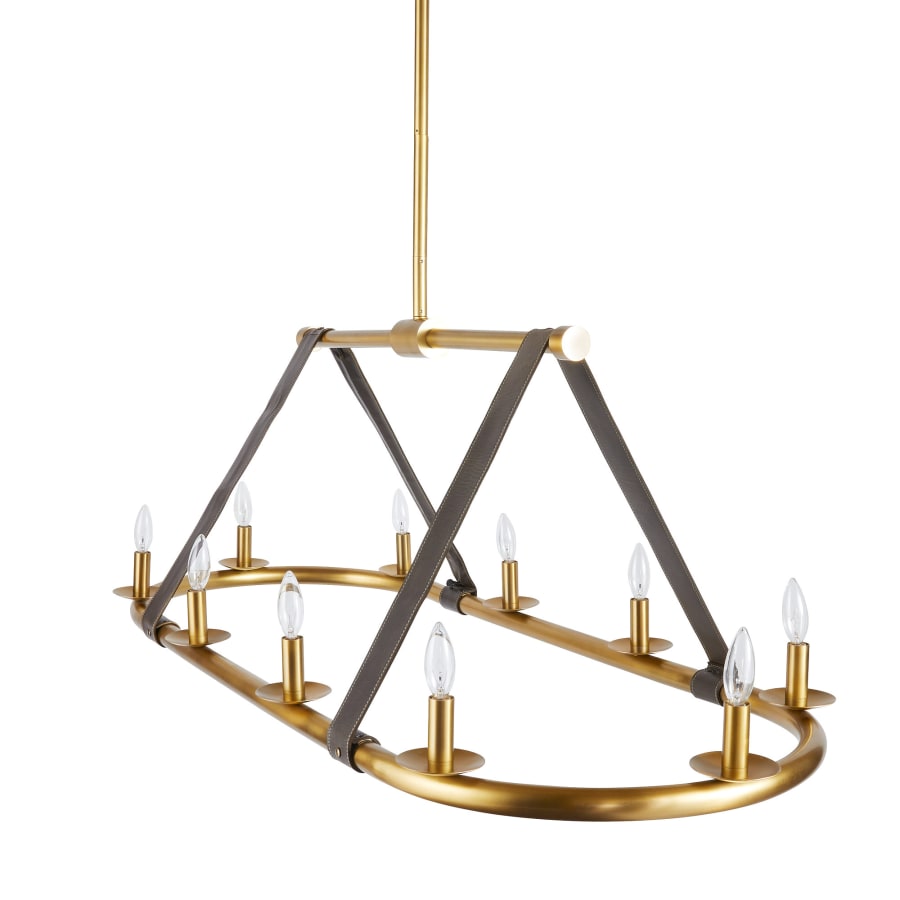 Arteriors Englewood 10 Light 52" Wide Linear Chandelier