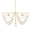 Arteriors Genesis 5 Light 42" Wide Chandelier with Opal Glass Shades