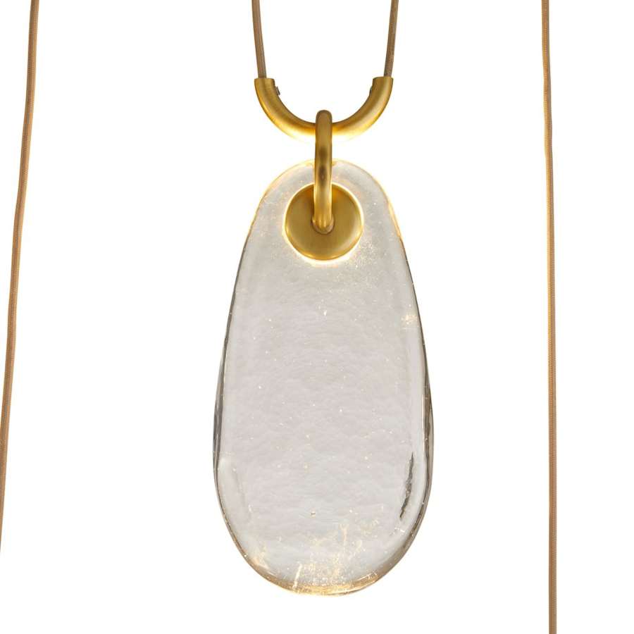 Arteriors Melt 38" Wide LED Linear Pendant with Clear Glass Shades