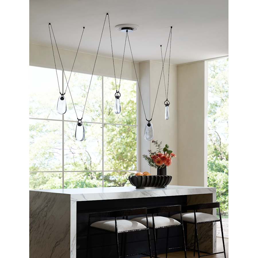 Arteriors Melt Chandelier 86" Wide Abstract Chandelier