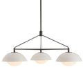 Arteriors Glaze 3 Light 38" Wide Chandelier with Ceramic and Opal Glass Shades