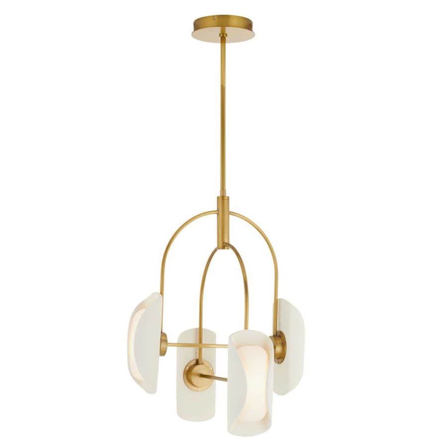 Arteriors Roll 20" Wide LED Chandelier with Resin and Opal Glass Shades