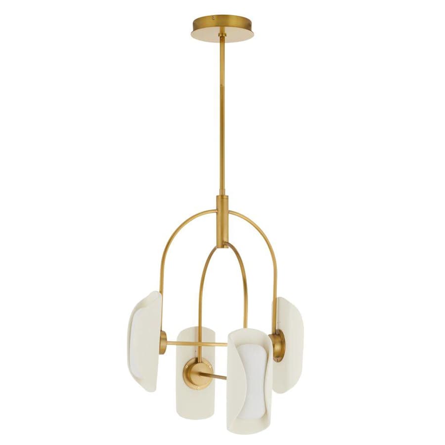 Arteriors Roll 20" Wide LED Chandelier with Resin and Opal Glass Shades