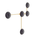 Arteriors Glaze 5 Light 44" Tall Wall Sconce with Ceramic Shades