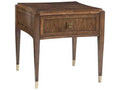 Home Chiavari Square End Table Bleached Walnut Finish
