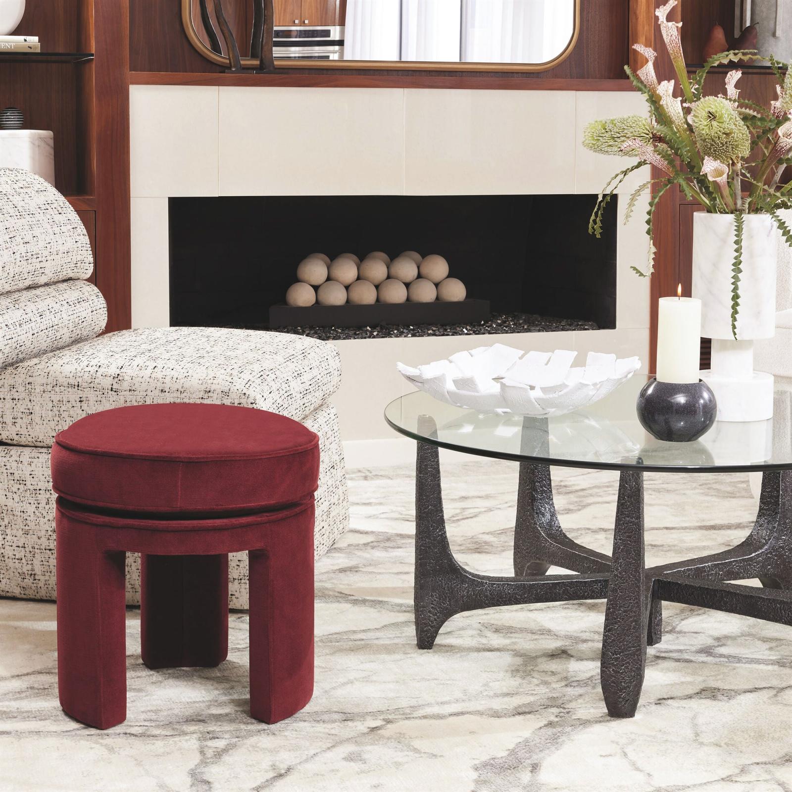 Global Views Bolster Slipper Chair