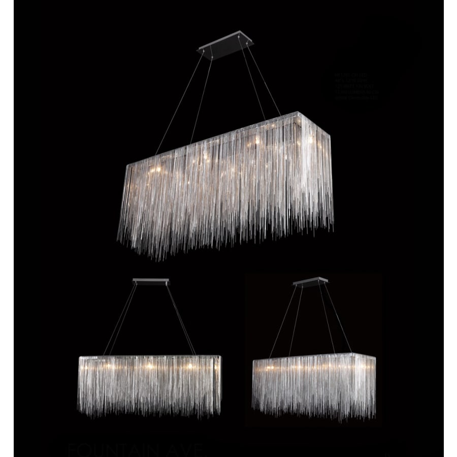 Avenue Lighting Fountain Ave. 48" Wide LED Linear Chandelier