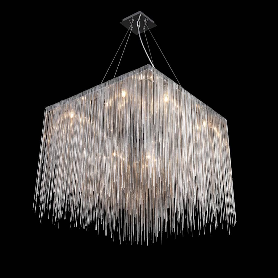Avenue Lighting Fountain Ave. 24" Wide LED Square Chandelier