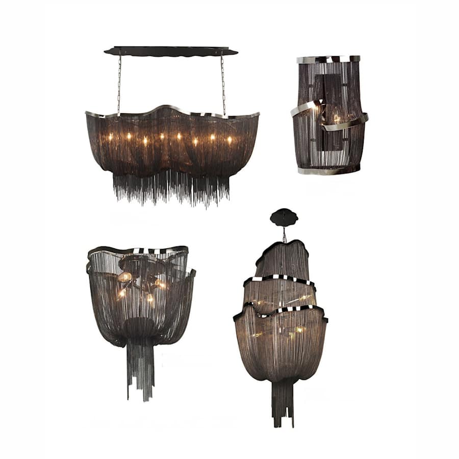 Avenue Lighting Mullholand Dr. 6 Light 59" Wide Linear Chandelier