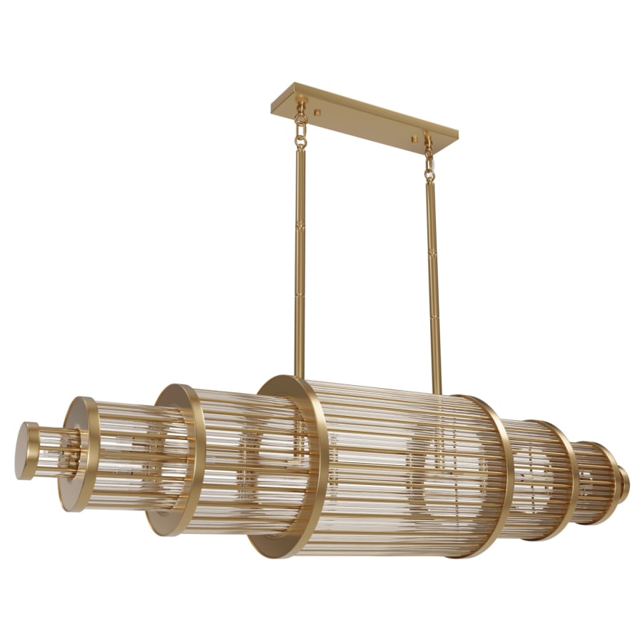 Avenue Lighting Waldorf 28 Light 64" Wide Linear Chandelier